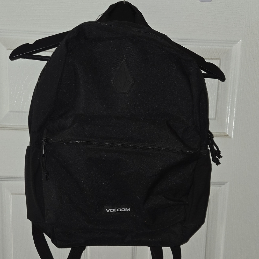 Volcom Black Everyday Backpack with Front Zip Poc… - image 1